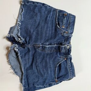 Levi's Dark Blue Jean Shorts